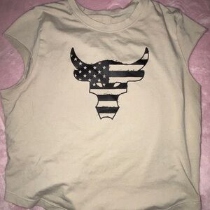 Beige Bull Graphic T-Shirt